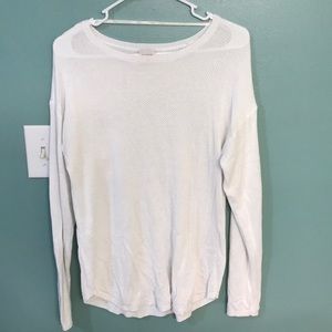 Women’s white long sleeve sweater